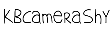 KBCameraShy Font Image
