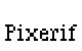 Pixerif Font Image