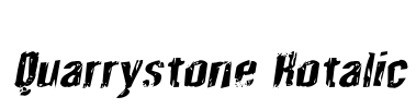 Quarrystone Rotalic Font Image