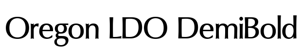 Oregon LDO DemiBold