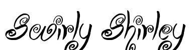 Swirly Shirley Font Image