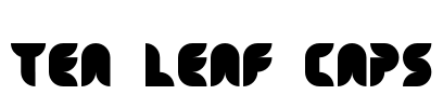 Tea Leaf Caps Font Image