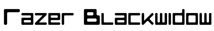 Razer Blackwidow Font Image