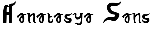 Hanatasya Sans Font Image