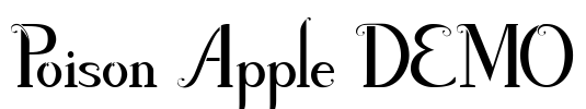 Poison Apple DEMO Font Image
