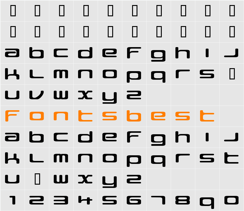 marble force Character Map