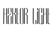 Hektor Light Font Image