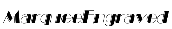 MarqueeEngraved Font Image