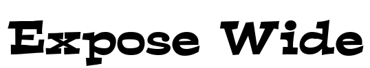 Expose Wide Font Image