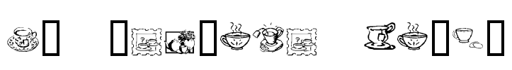 KR Teatime Dings Font Image