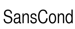 SansCond Font Image
