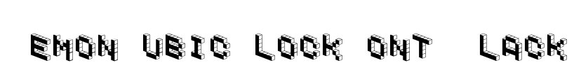 DemonCubicBlockFont Black