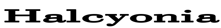 Halcyonia Font Image