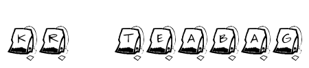 KR Teabag Font Image