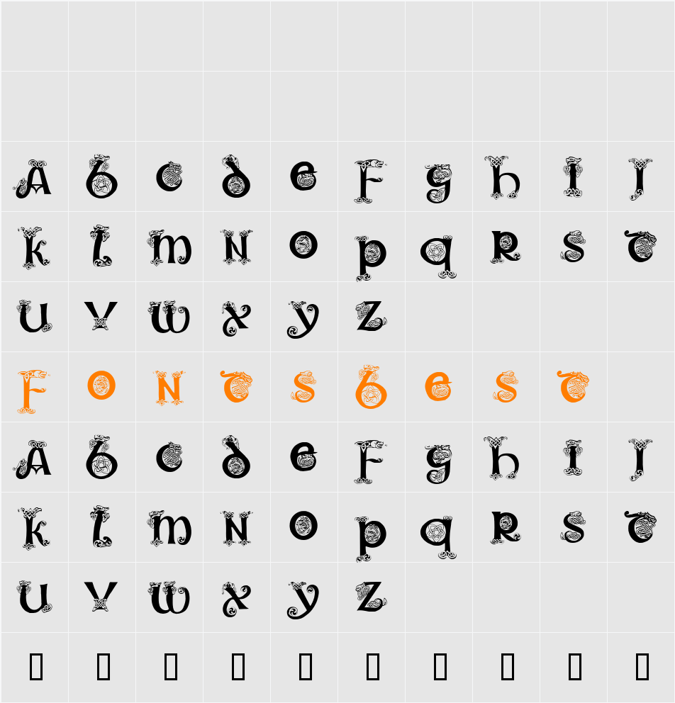 Trueheart Character Map