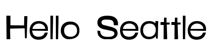 Hello Seattle Font Image