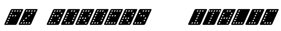 FZ BORDERS 3 ITALIC Font Image