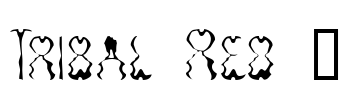 Tribal Red 1 Font Image