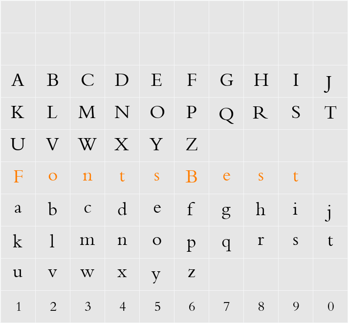 Elpida Unicode Nesxi(text) Character Map