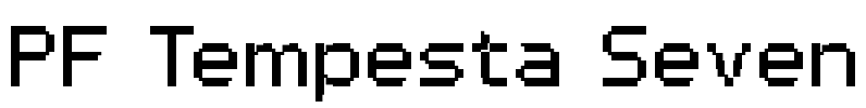 PF Tempesta Seven Font Image