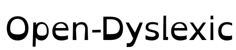 Open-Dyslexic Font Image