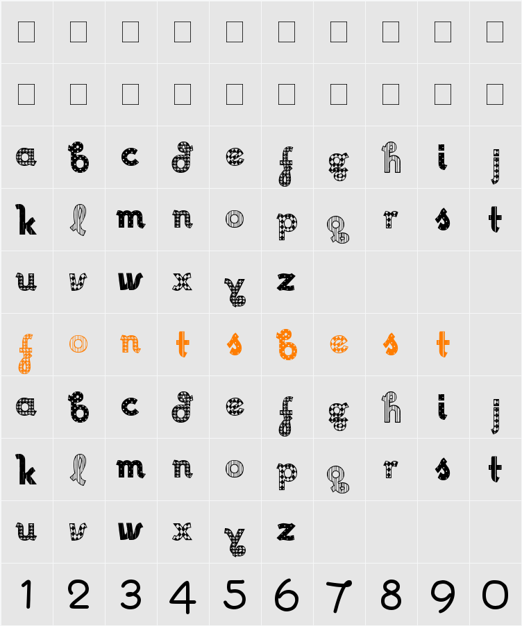 No Mystery Character Map