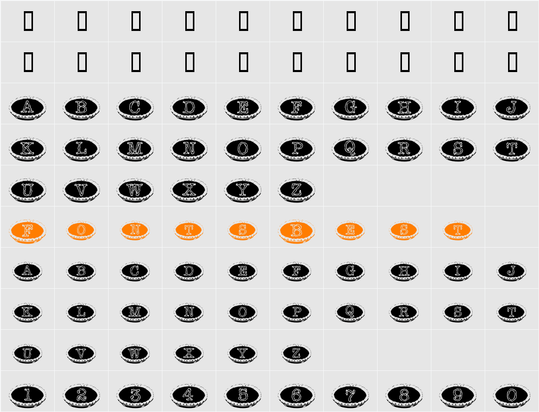101 Punkin Pie Character Map