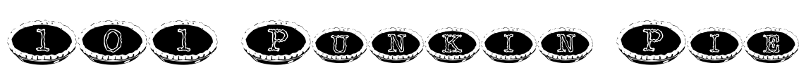 101 Punkin Pie Font Image