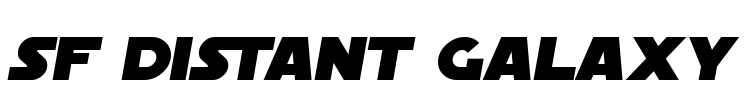 SF Distant Galaxy Font Image