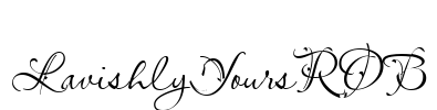 LavishlyYoursROB Font Image