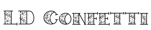 LD Confetti Font Image