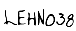 LEHN038 Font Image