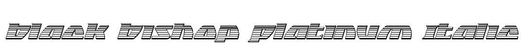 Black Bishop Platinum Italic