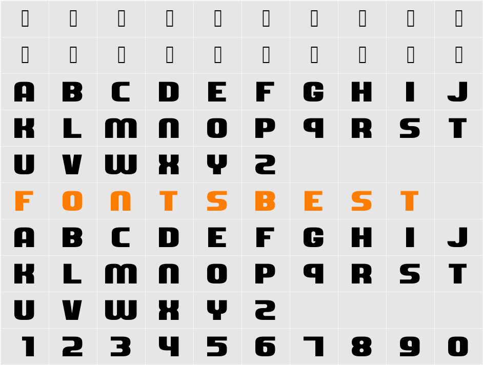 Dozer Two Character Map