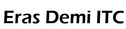 Eras Demi ITC Font Image