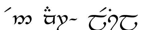 Tengwar-Elesil Font Image