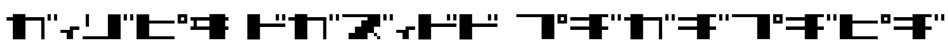 TECNO STRESS KATAKANA Font Image