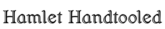 Hamlet Handtooled Font Image