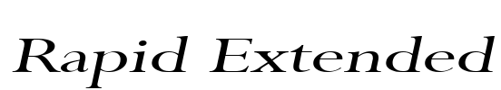 Rapid Extended Font Image