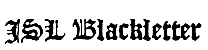 JSL Blackletter Font Image