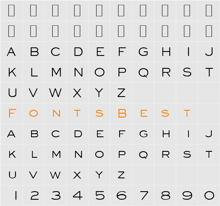 Eyeglass Character Map