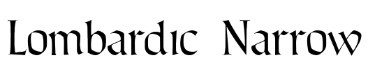 Lombardic Narrow