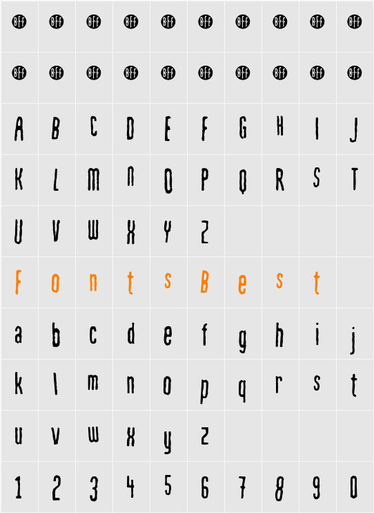 Mahrpedig Sans Character Map