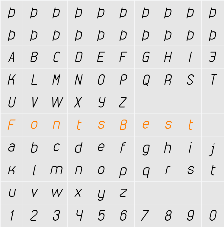VDS Character Map