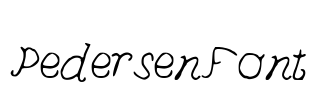 PedersenFont