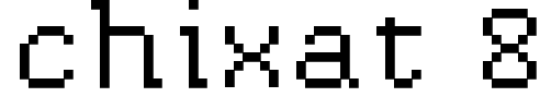 chixat 8 Font Image