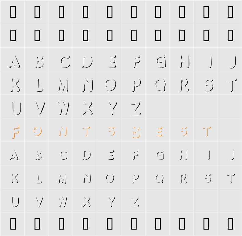 Shadow Land Character Map