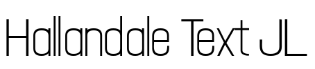 Hallandale Text JL Font Image