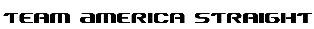Team America Straight Font Image