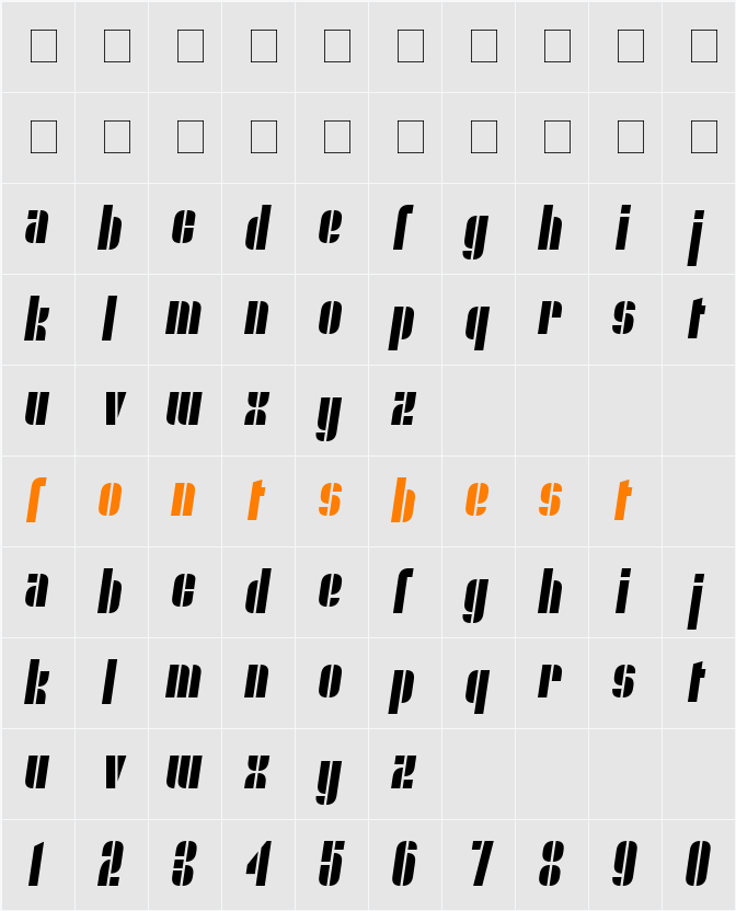 Nyamomobile Character Map